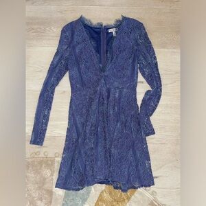 Blue lace dress